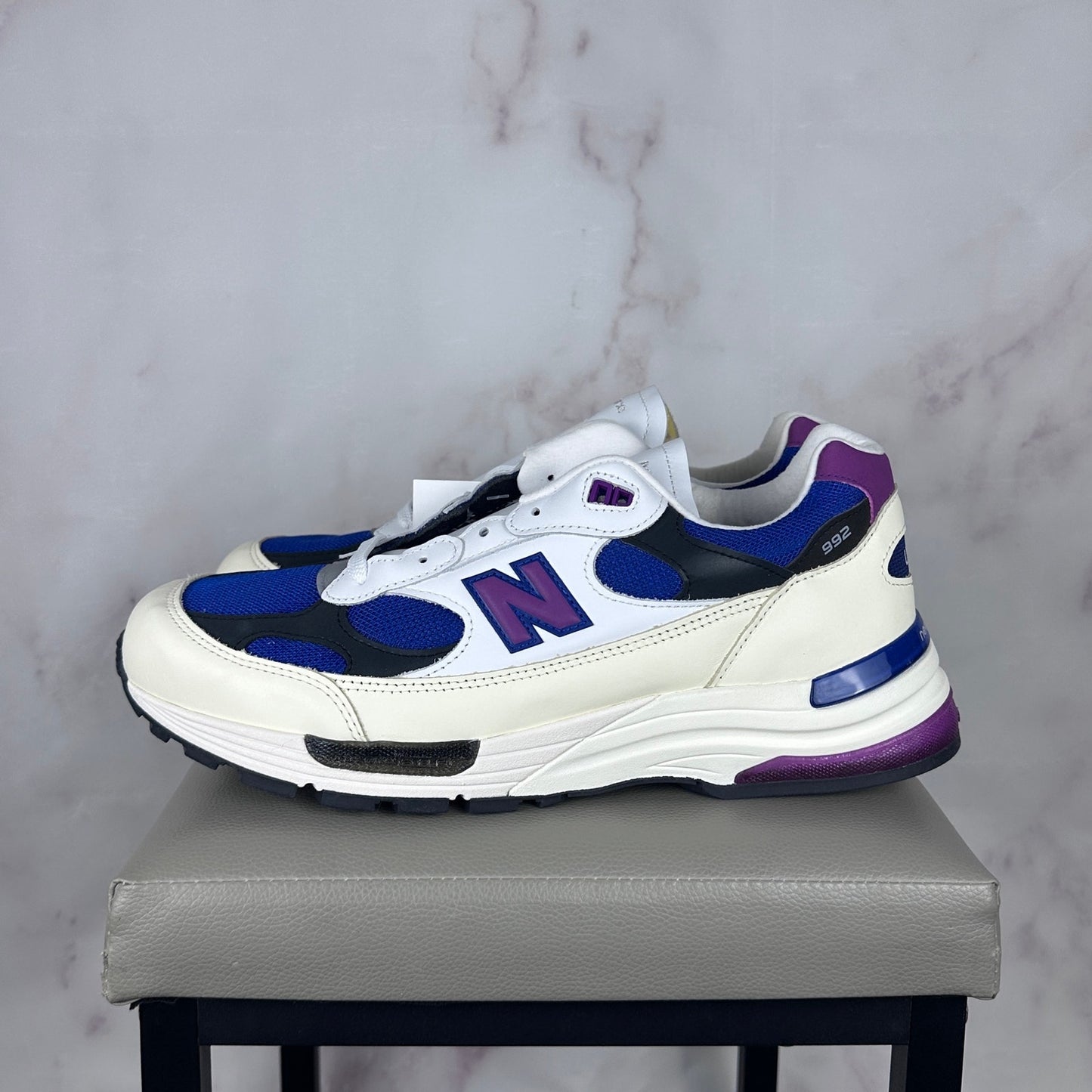 New Balance 992 MiUSA White Royal Purple Fuchsia