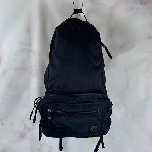 Porter Yoshida & Co. Black 2-Way Packable Tanker Backpack