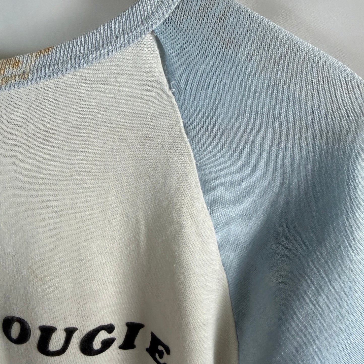 Vintage 1980 Roach Uncle Dougie Motorcycle Baseball Shirt