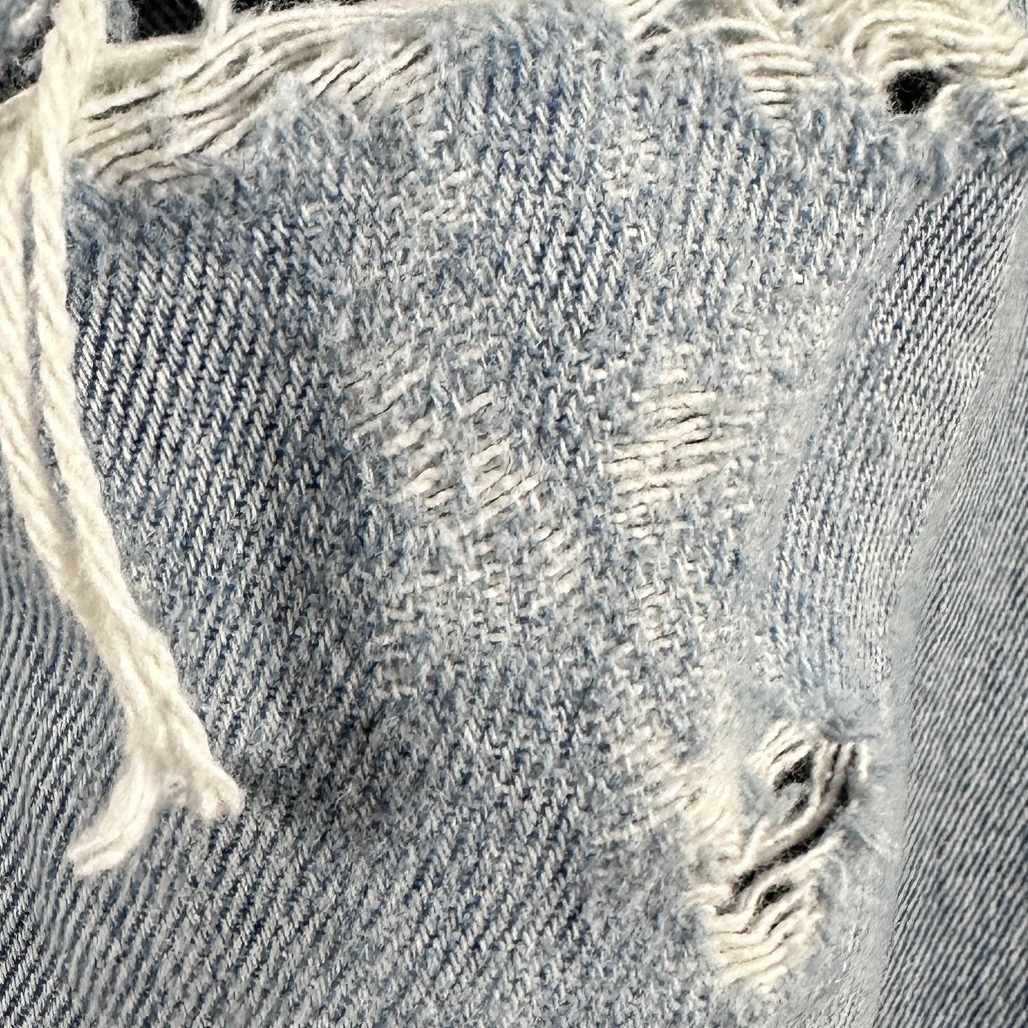 Levi's 501 Light Wash Distressed Denim Jeans