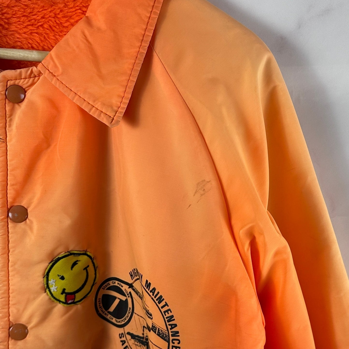 Vintage A$AP Bari Orange 70s Patch Coach Jacket