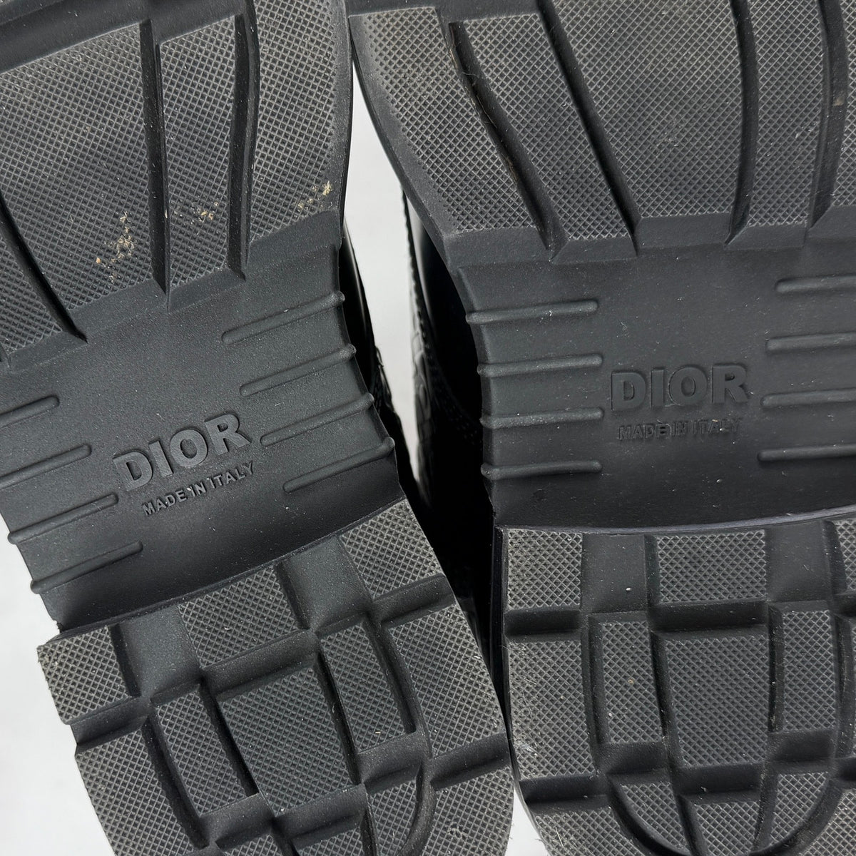 Dior Explorer 2 Black Embossed Oblique Leather Boots