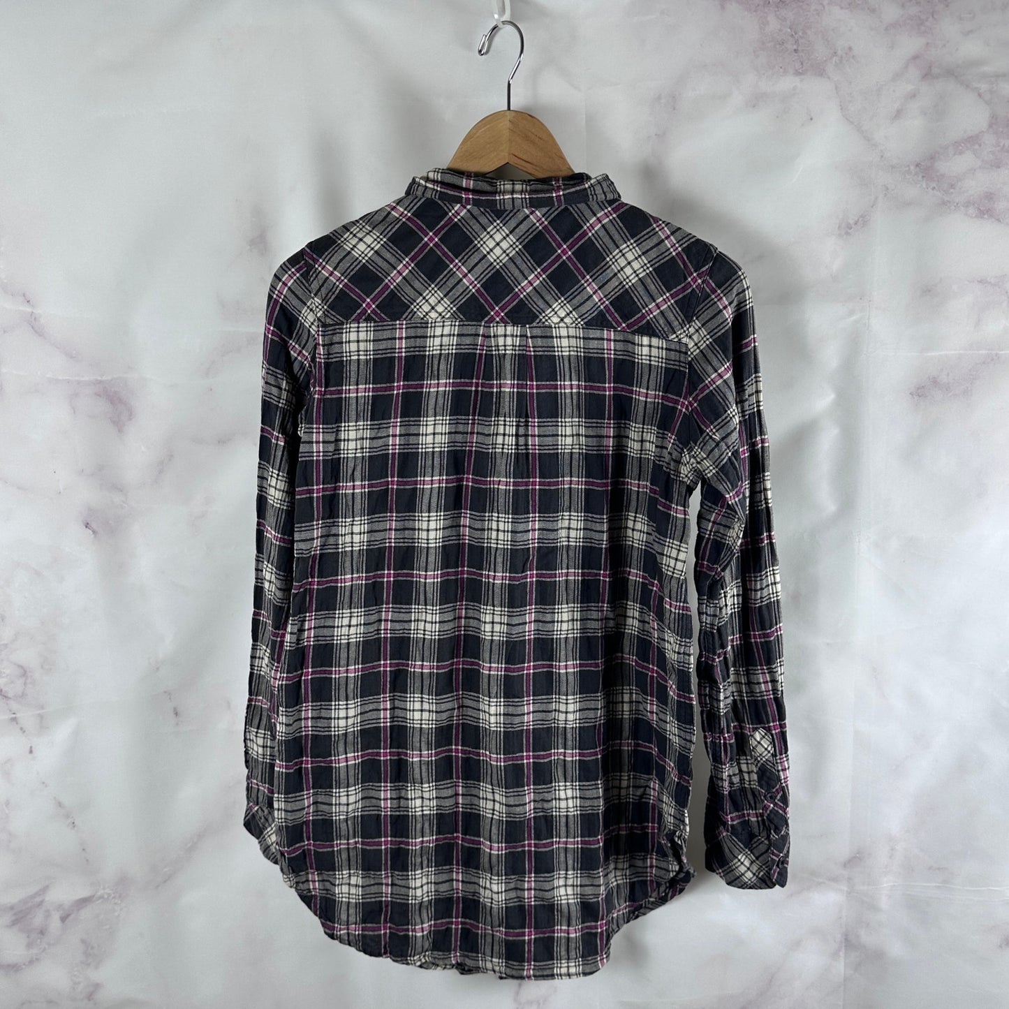 Hysteric Glamour Plaid Asymmetrical Zip-Up Flannel