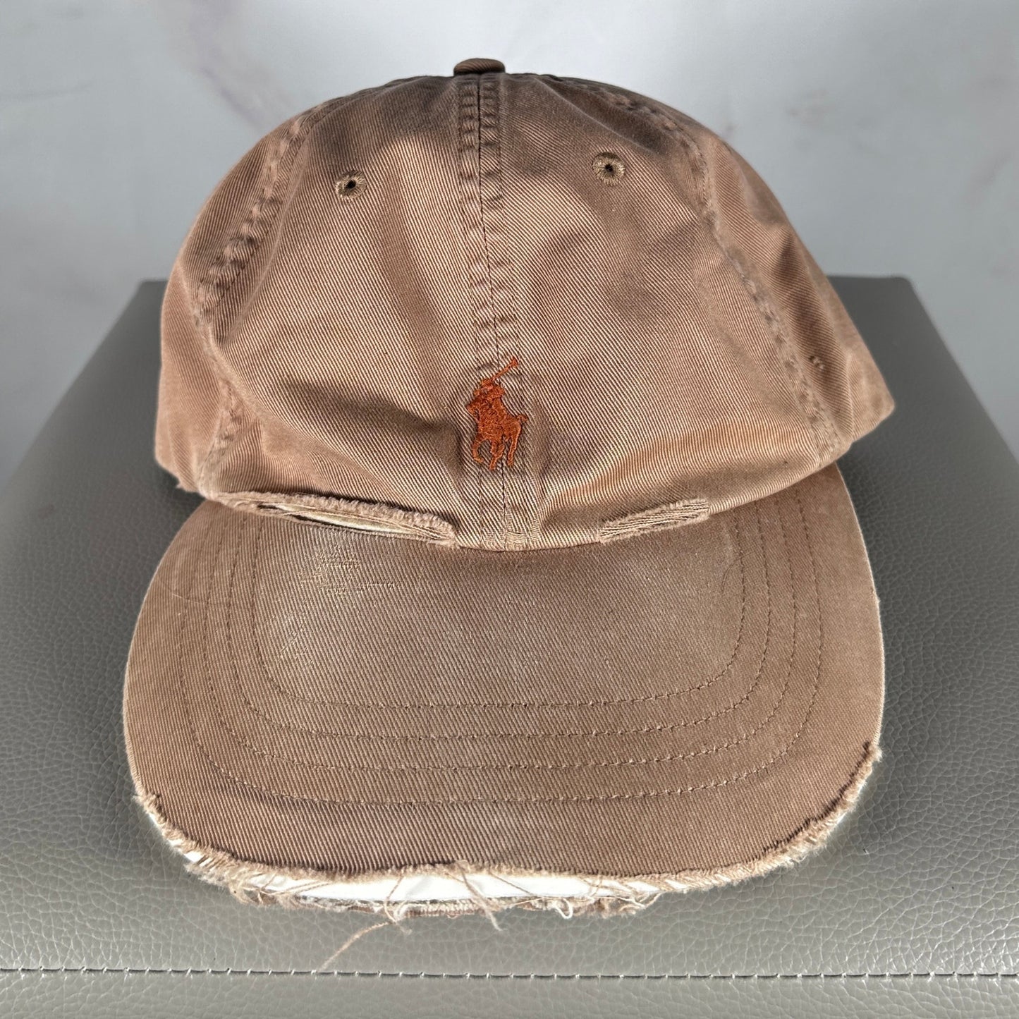 Polo Ralph Lauren Vintage Distressed Tan Dad Hat