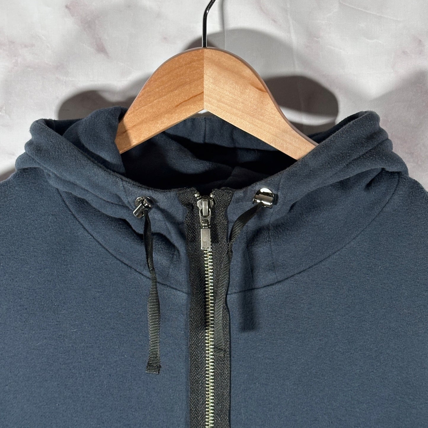 Lanvin en Blue Navy Zip-Up Hoodie