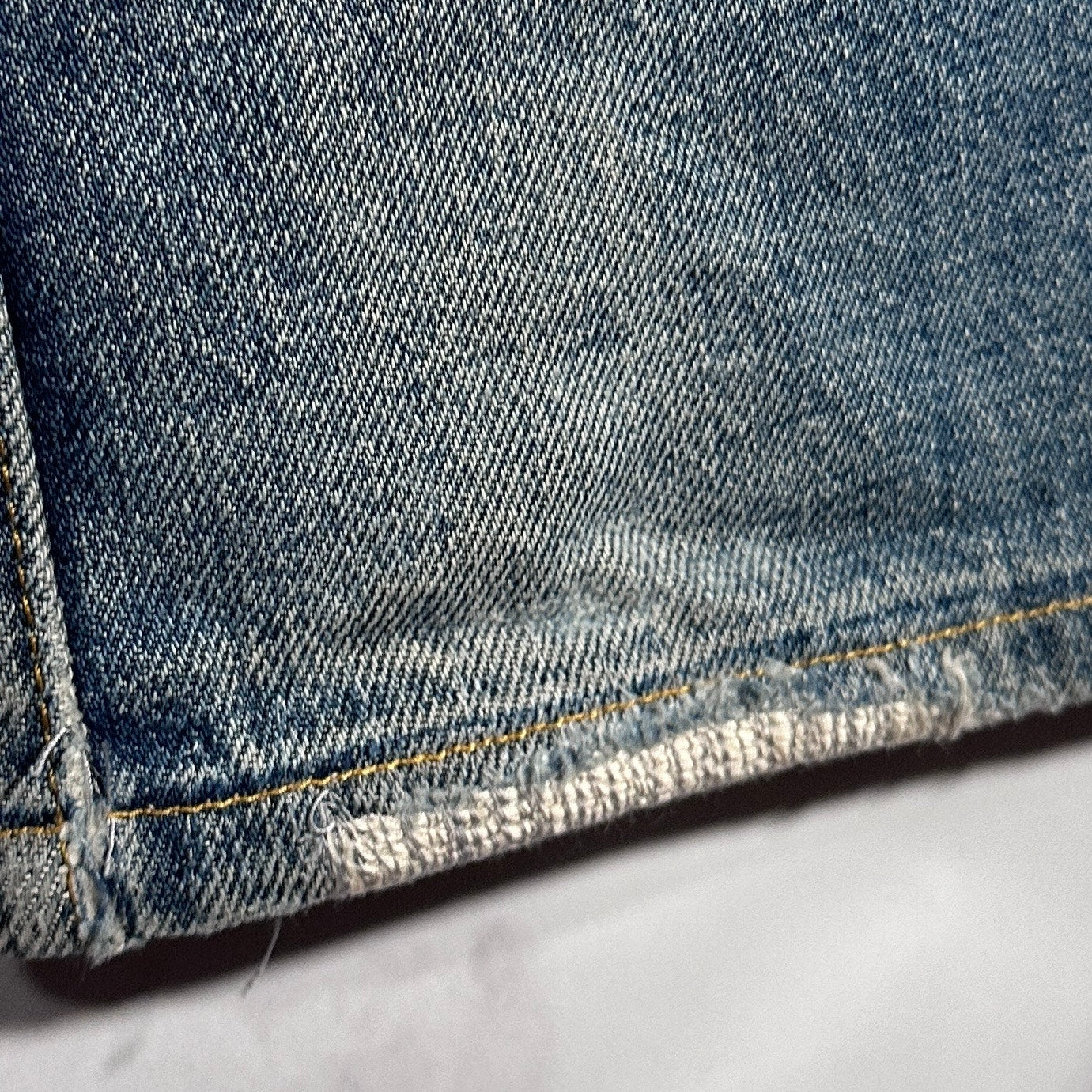 Helmut Lang Thrashed Selvedge Denim Jeans