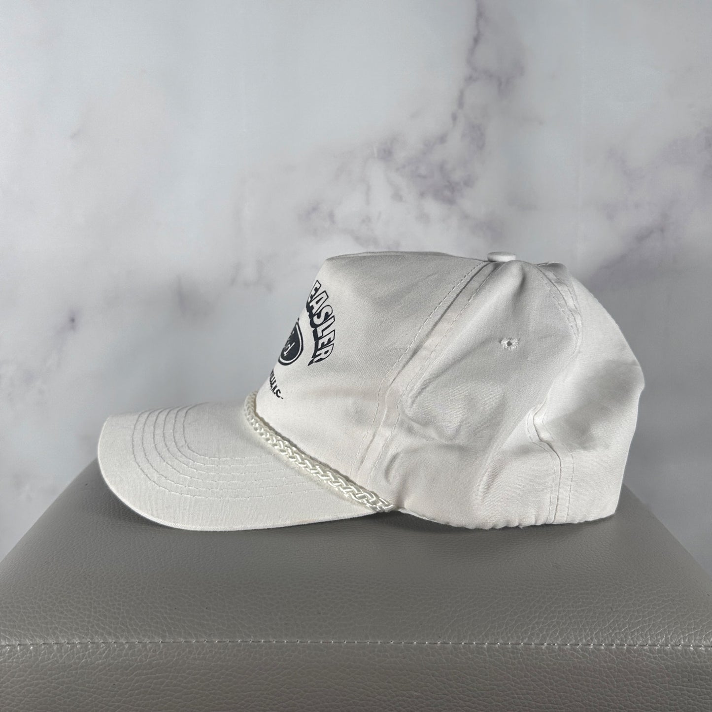 Vintage White Ford Capital SnapBack