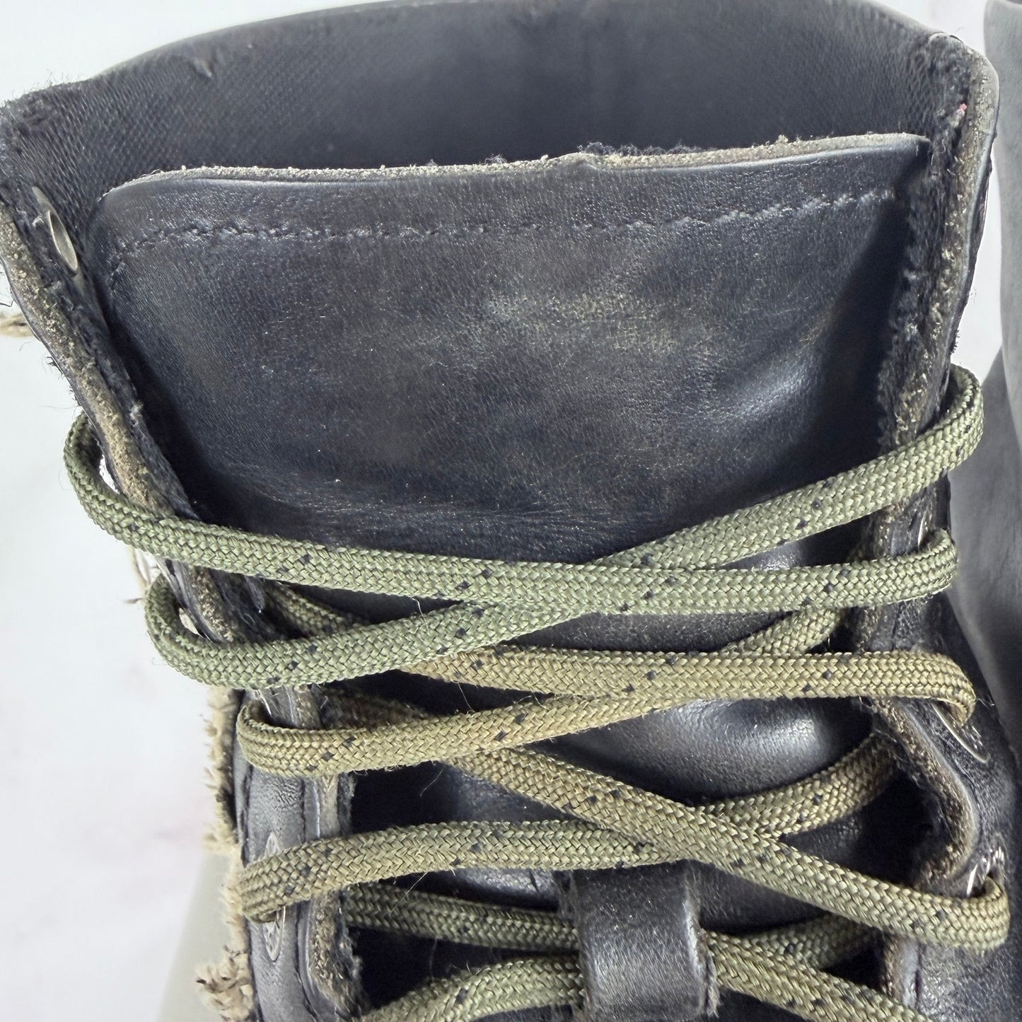 Harley-Davidson Black Leather Skull Patch Motorcycle Boots