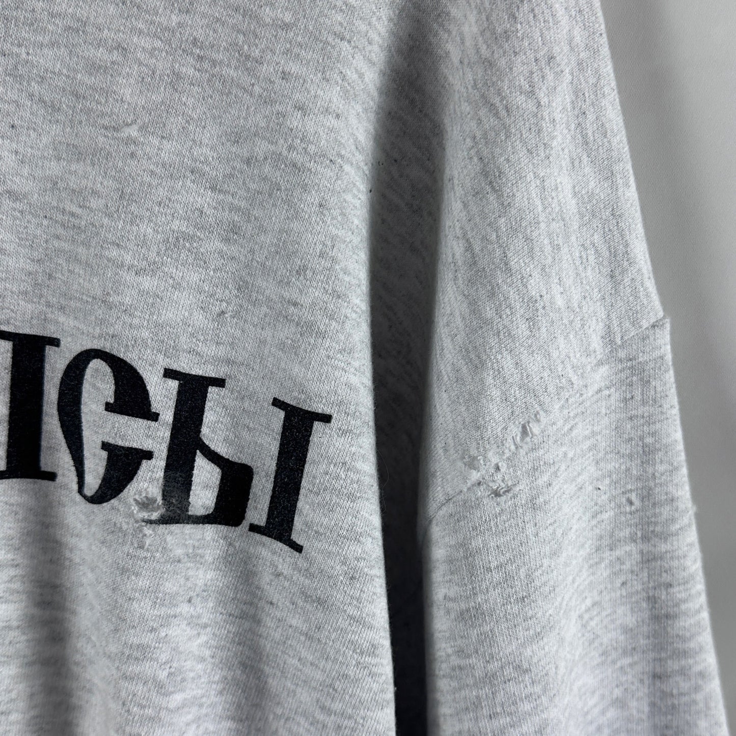 Yeezy x Gosha Rubchinsky 'Black Dogs' Grey Hoodie