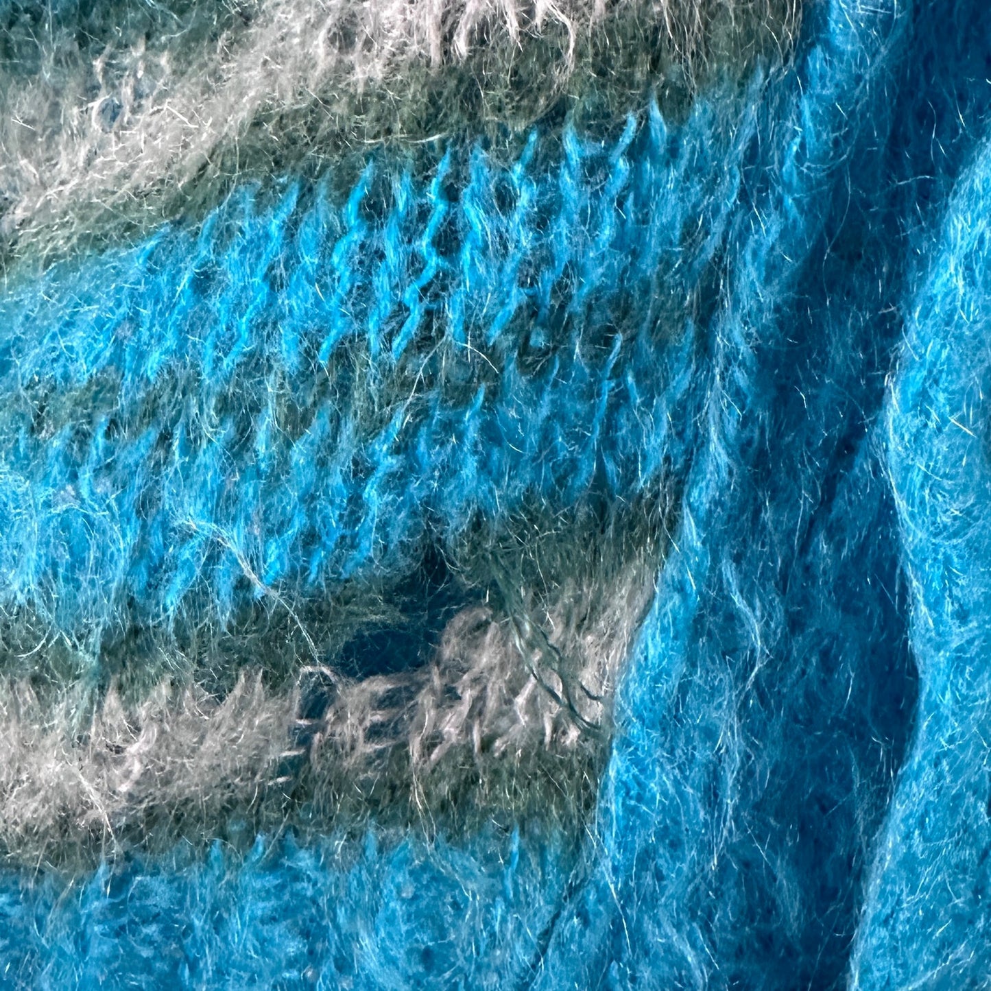 Marni Fuzzy Wuzzy Mohair Striped Cardigan