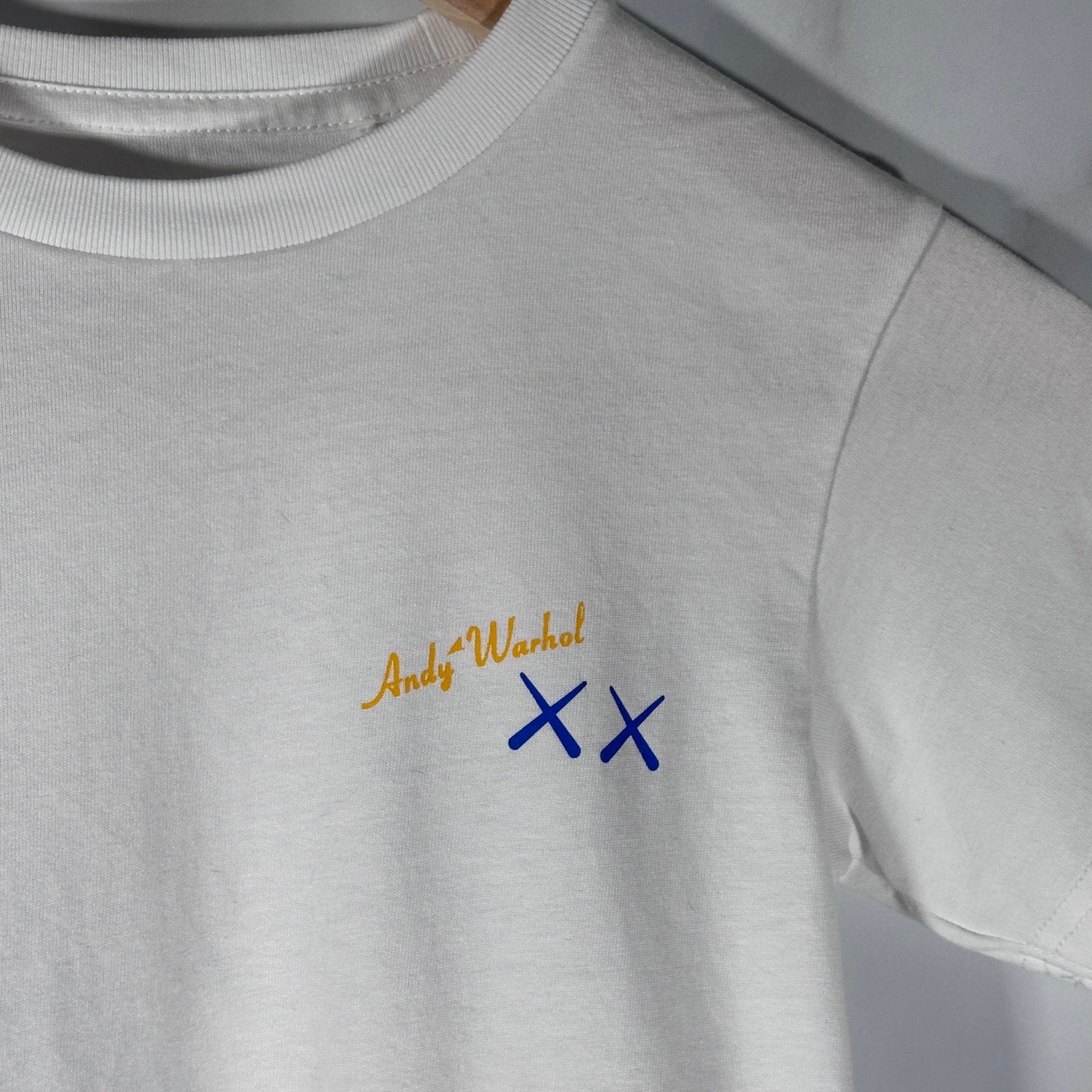Kaws x Uniqlo x Andy Warhol White Graphic Tee