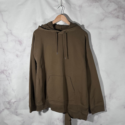 Helmut Lang Olive Double Hem Hoodie