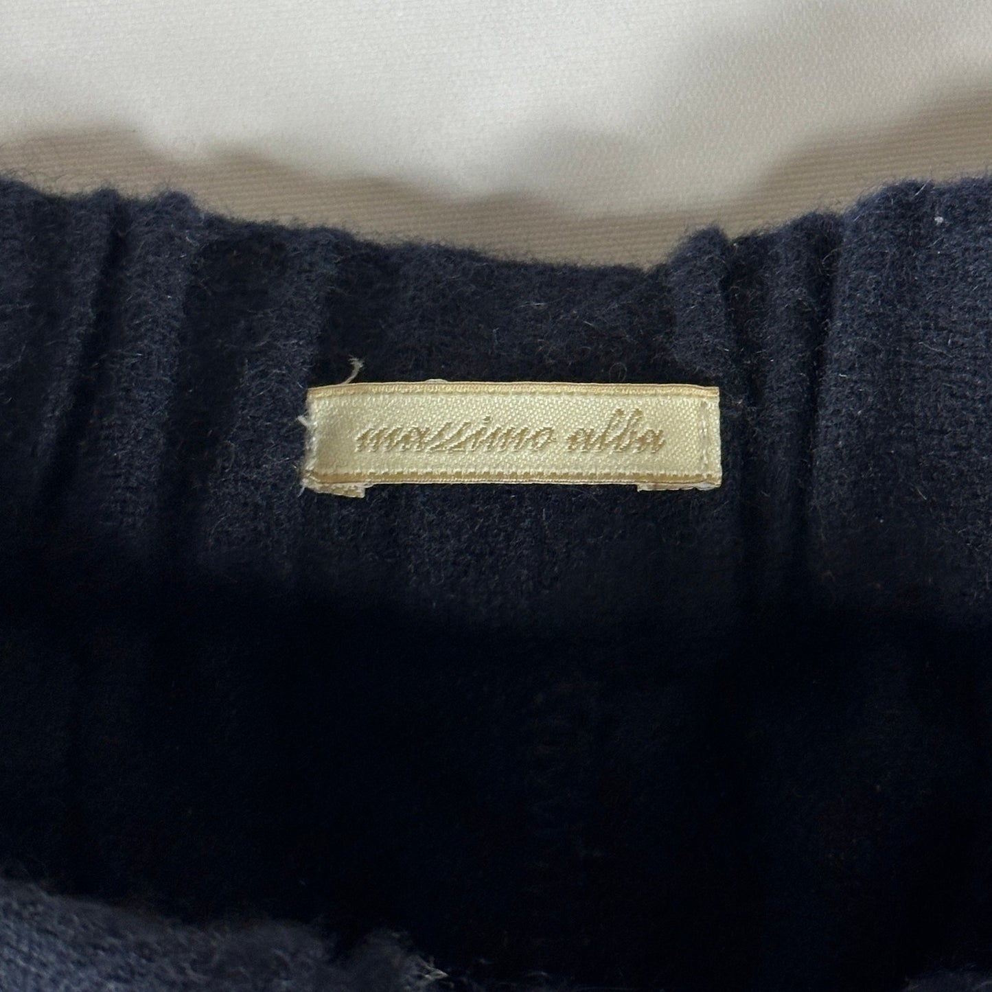 Massimo Alba Navy Cashmere Knit Pants