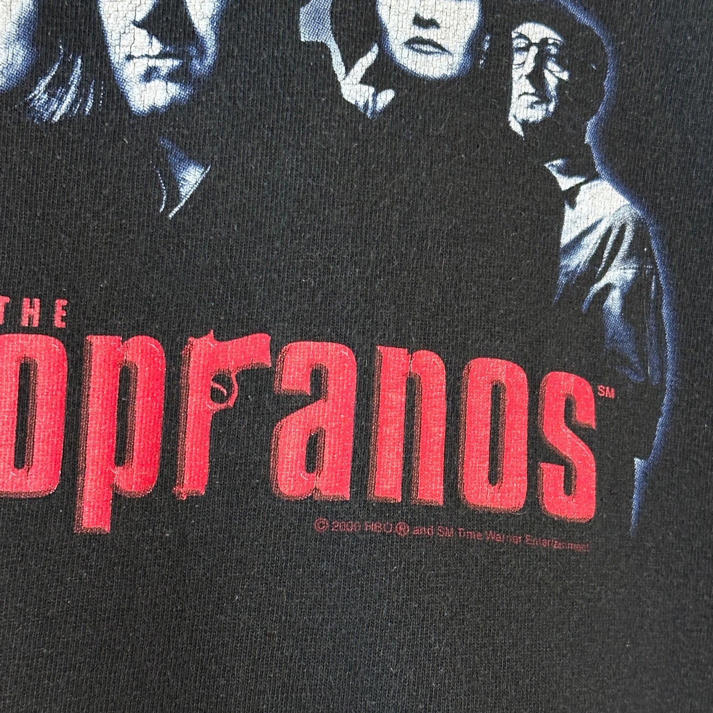 The Sopranos HBO Official 2000 Print Black Graphic Tee