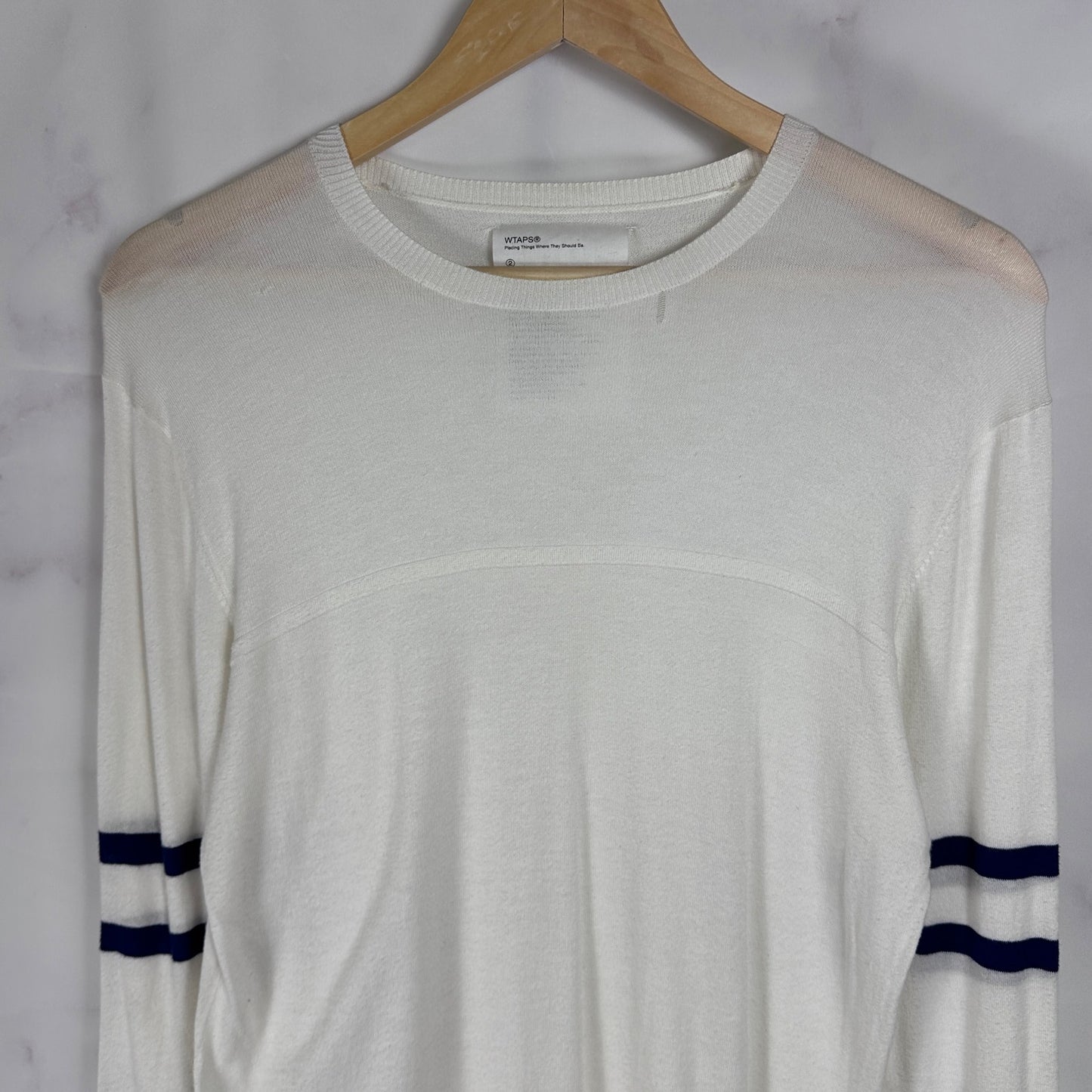 WTAPS White Sleeve Stripe Sweater
