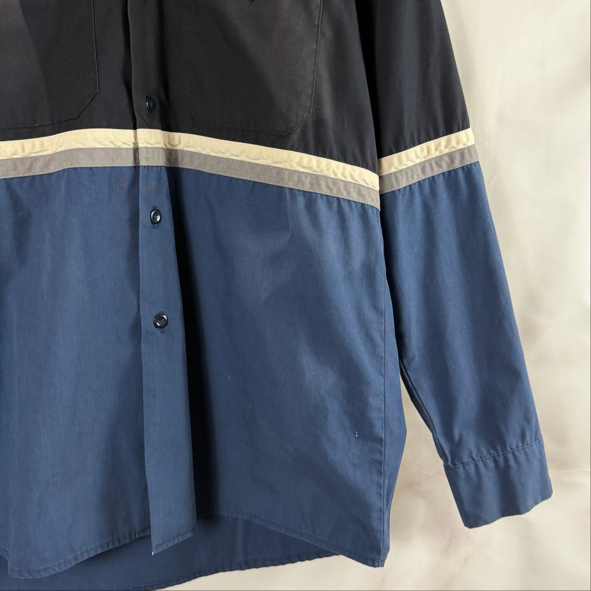 Vintage Hysteric Glamour Blue Mechanics Work Shirt