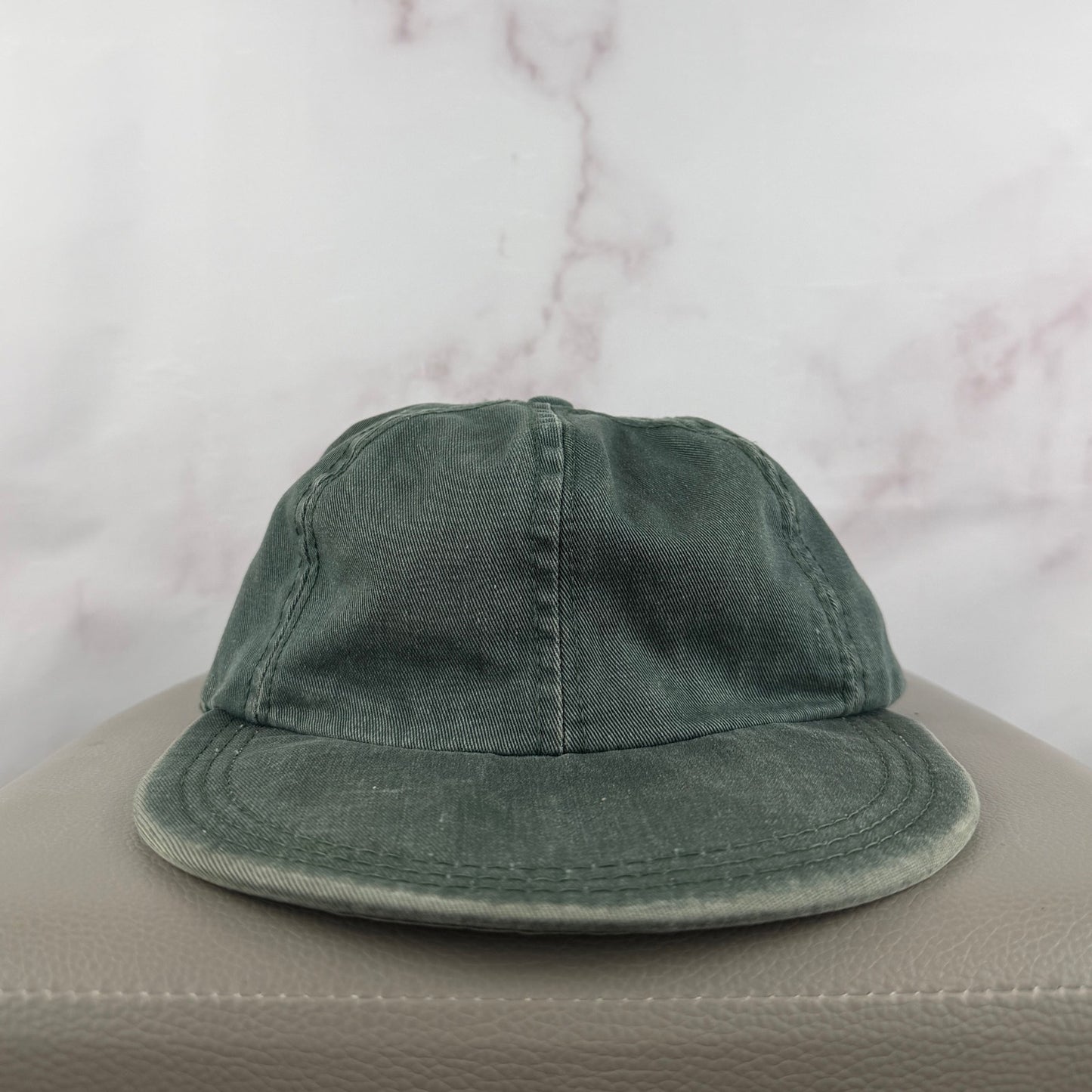 Vintage 80s Faded Green Flatbrim Hat