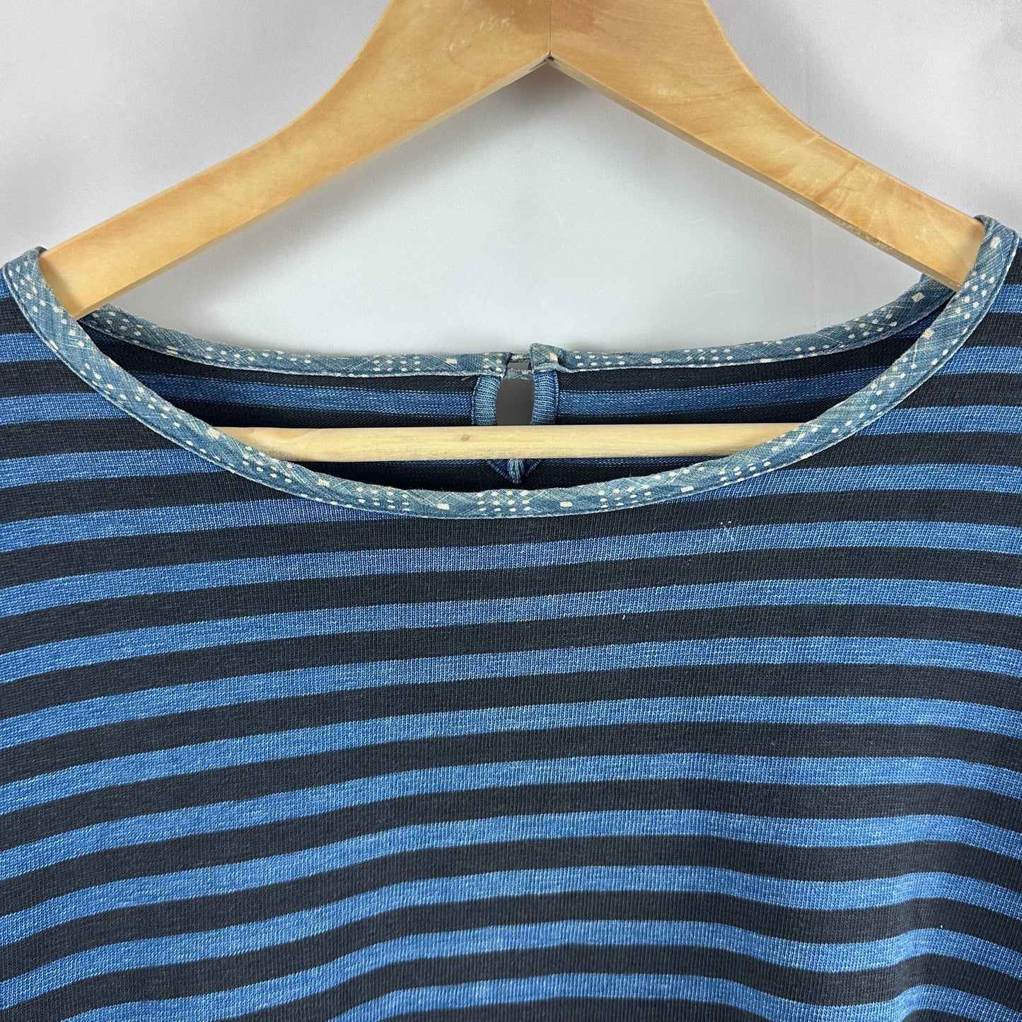 Visvim S/S14 Border Crew Indigo Striped Longsleeve