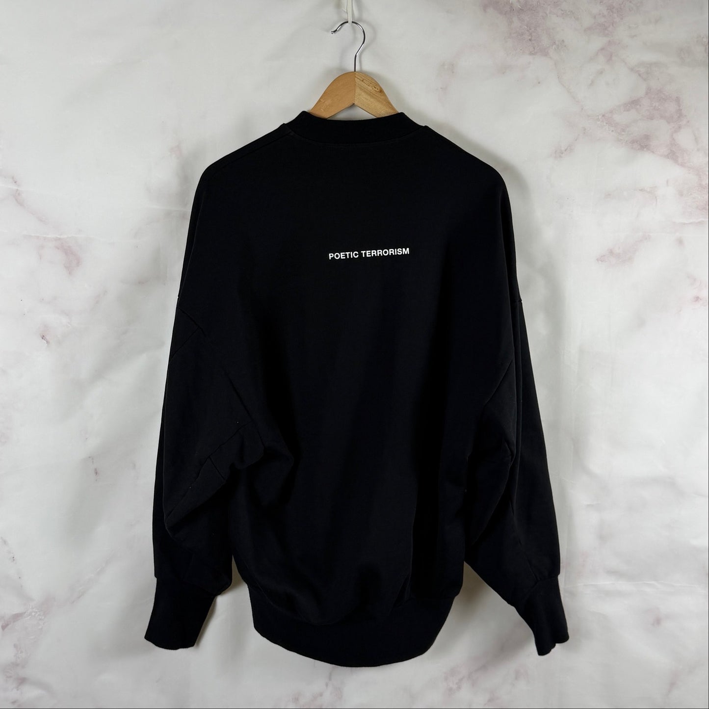 Julius F/W19 Poetic Terrorism Black Photo Crewneck