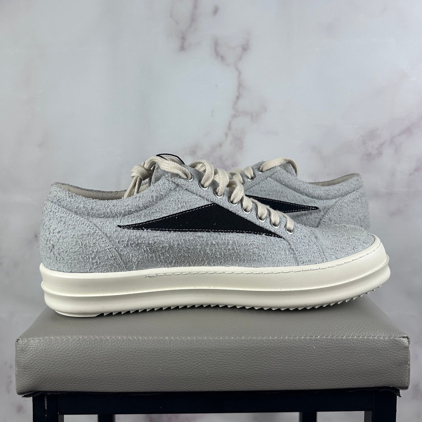 Rick Owens DRKSHDW Vintage Sneaker Oyster/Black Suede Low