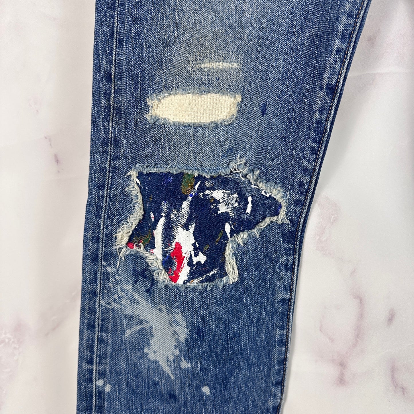 Levi’s Made & Crafted Selvedge Patchwork Repaired 501 Denim