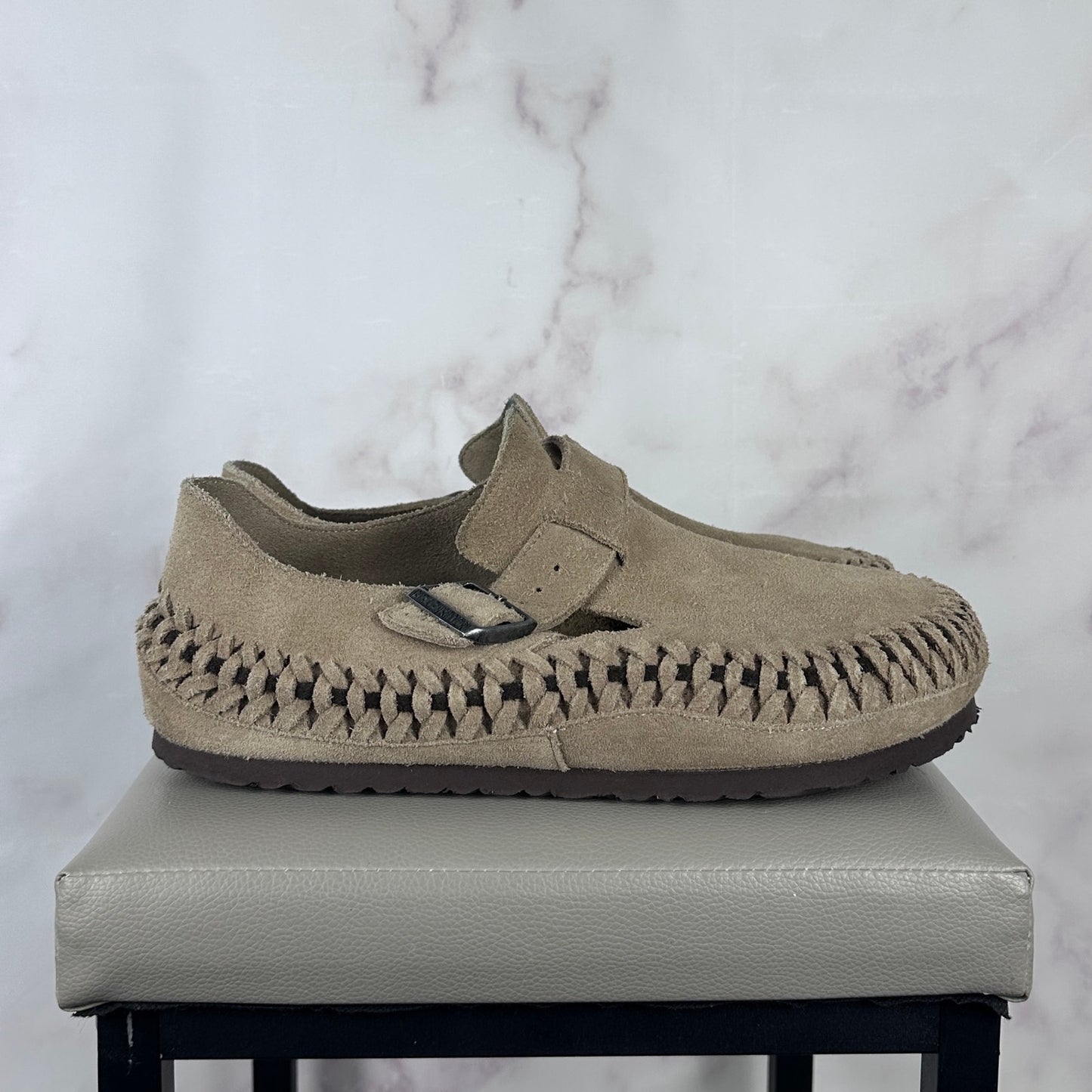 Birkenstock x Kith London Braided Taupe Suede
