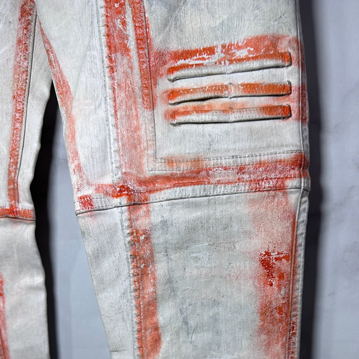 Rick Owens DRKSHDW Painted Wax Nagakin Denim by Nyree Morrison