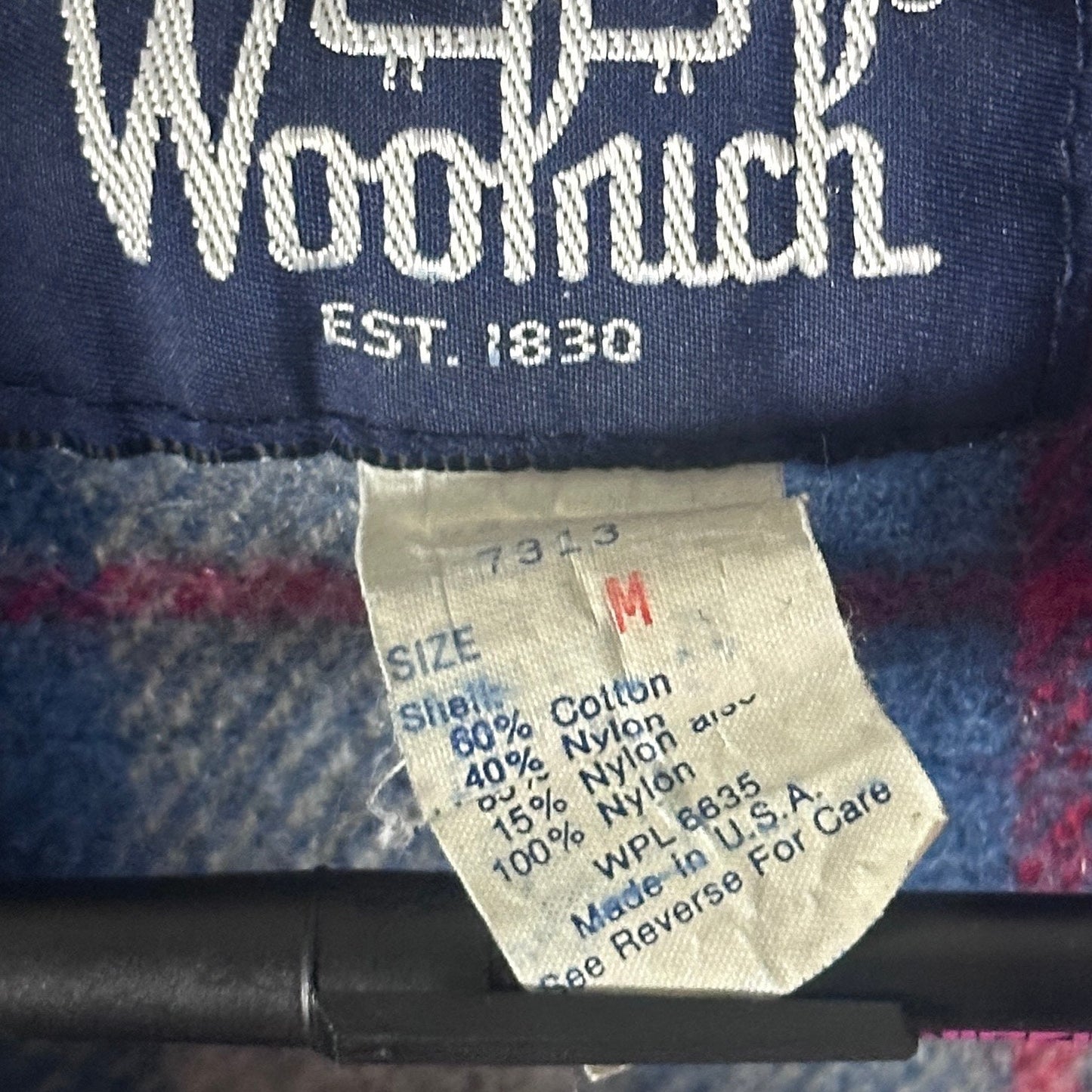 Vintage Woolrich Blue Parka Jacket