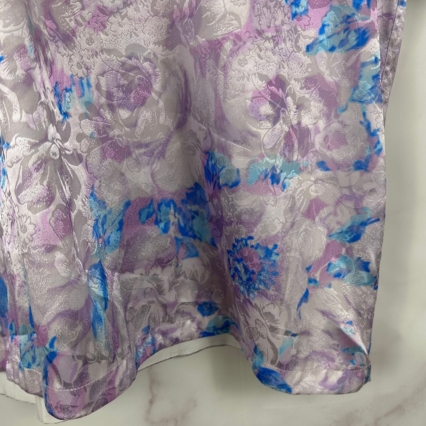 Martine Rose Oversized Lilac Floral Vacation Shirt