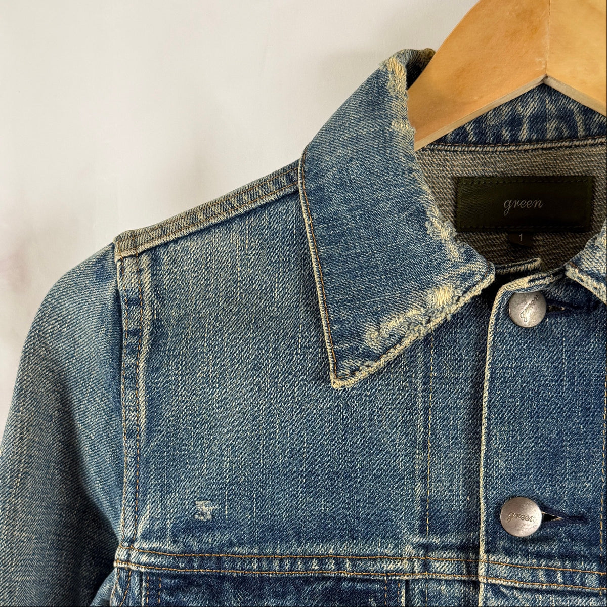 Green / Bowles & Co. Japanese Selvedge Denim Jacket