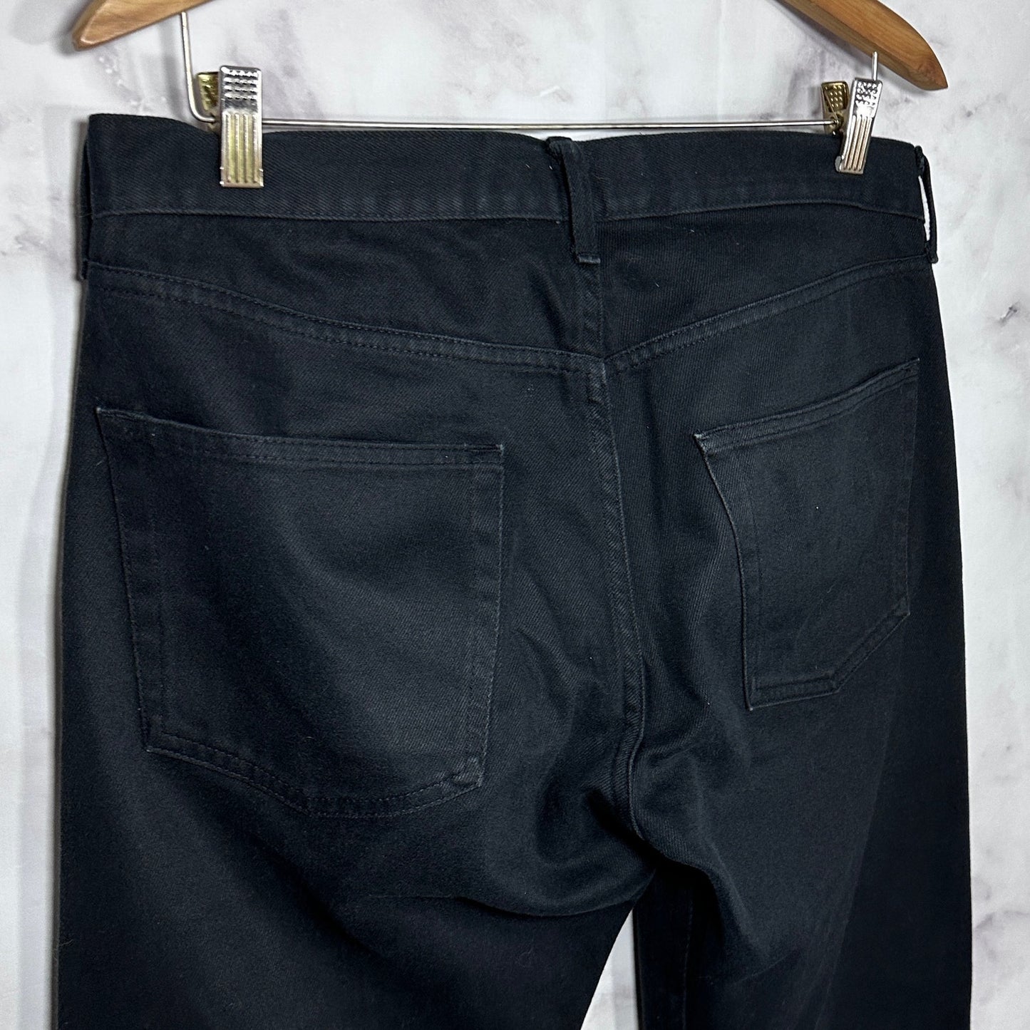 Comme des Garcons Junya Watanabe Man 2002 Black on Black Biker Patch Denim