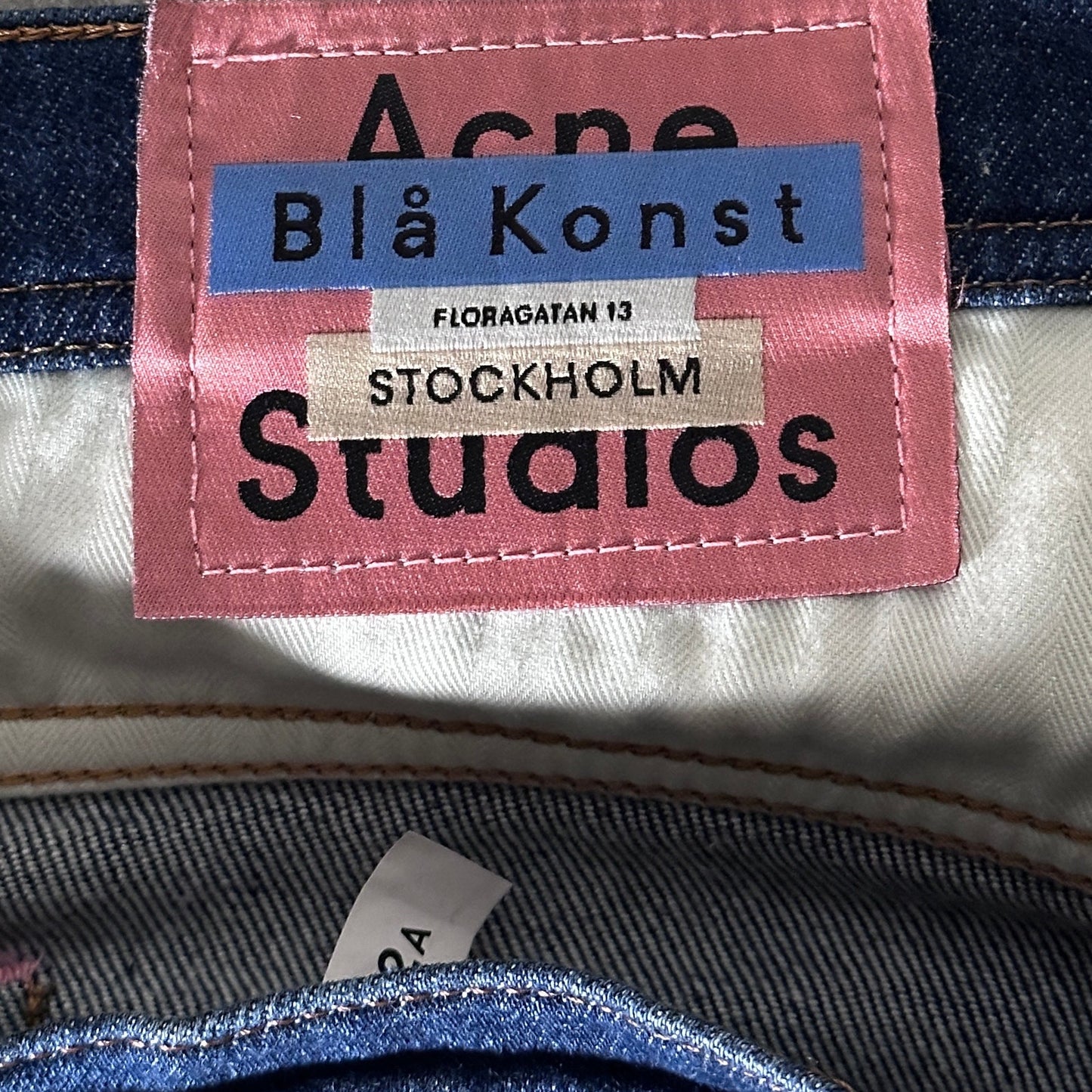 Acne Studios Bla Konst River Dark Blue Tapered Denim
