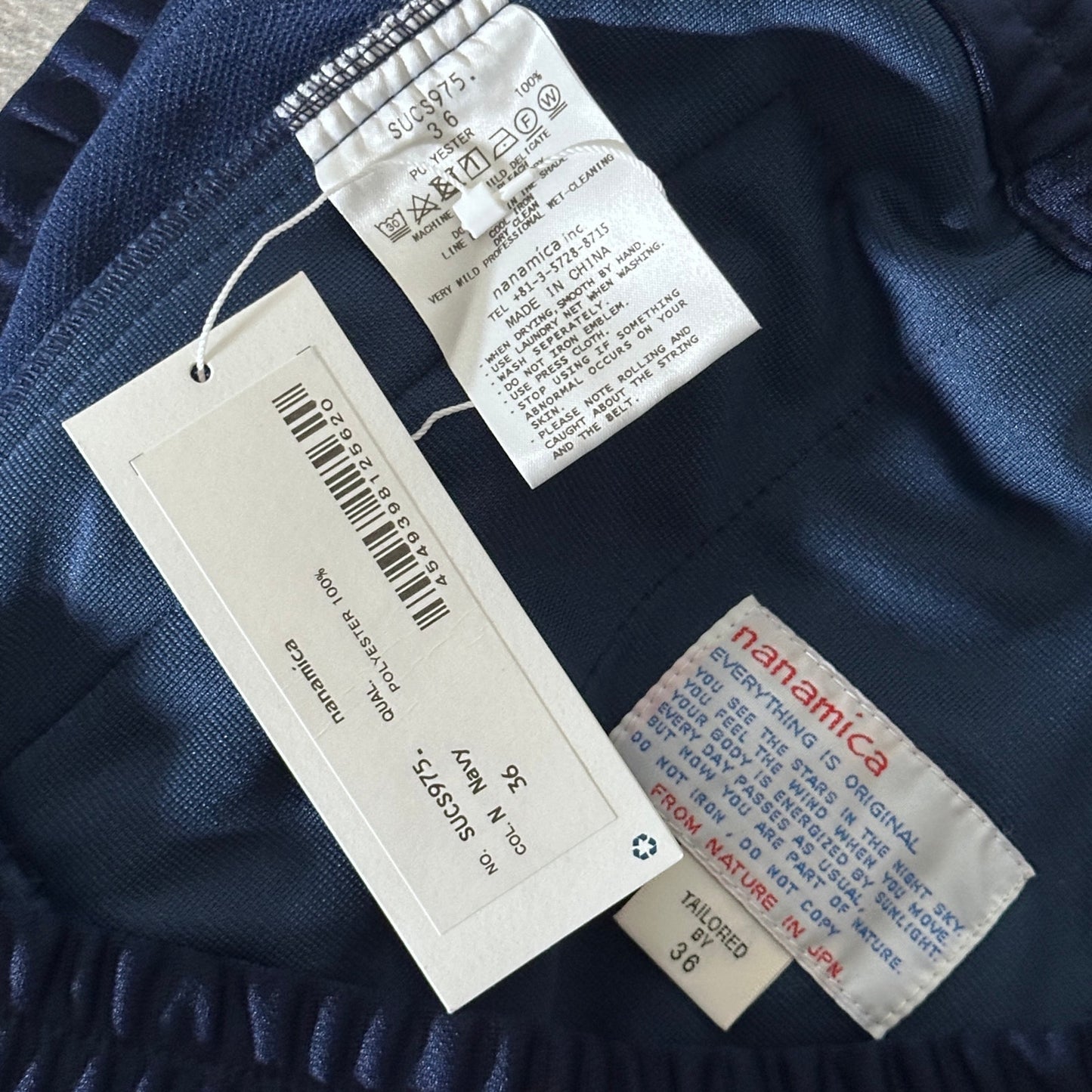 Nanamica Navy Blue Coast Road Track Pants