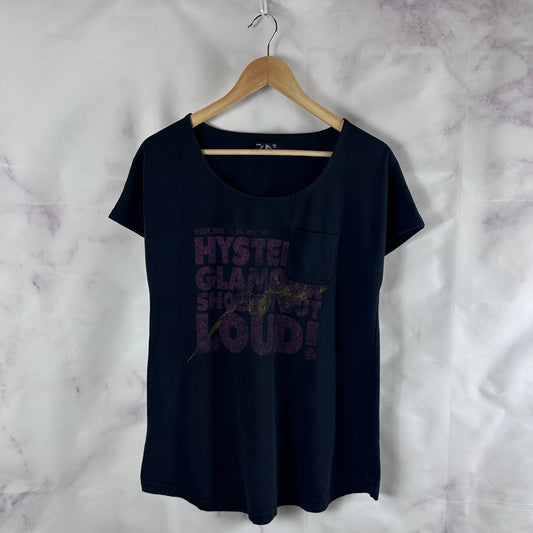 Hysteric Glamour Shout Out Loud Black Pocket Tee