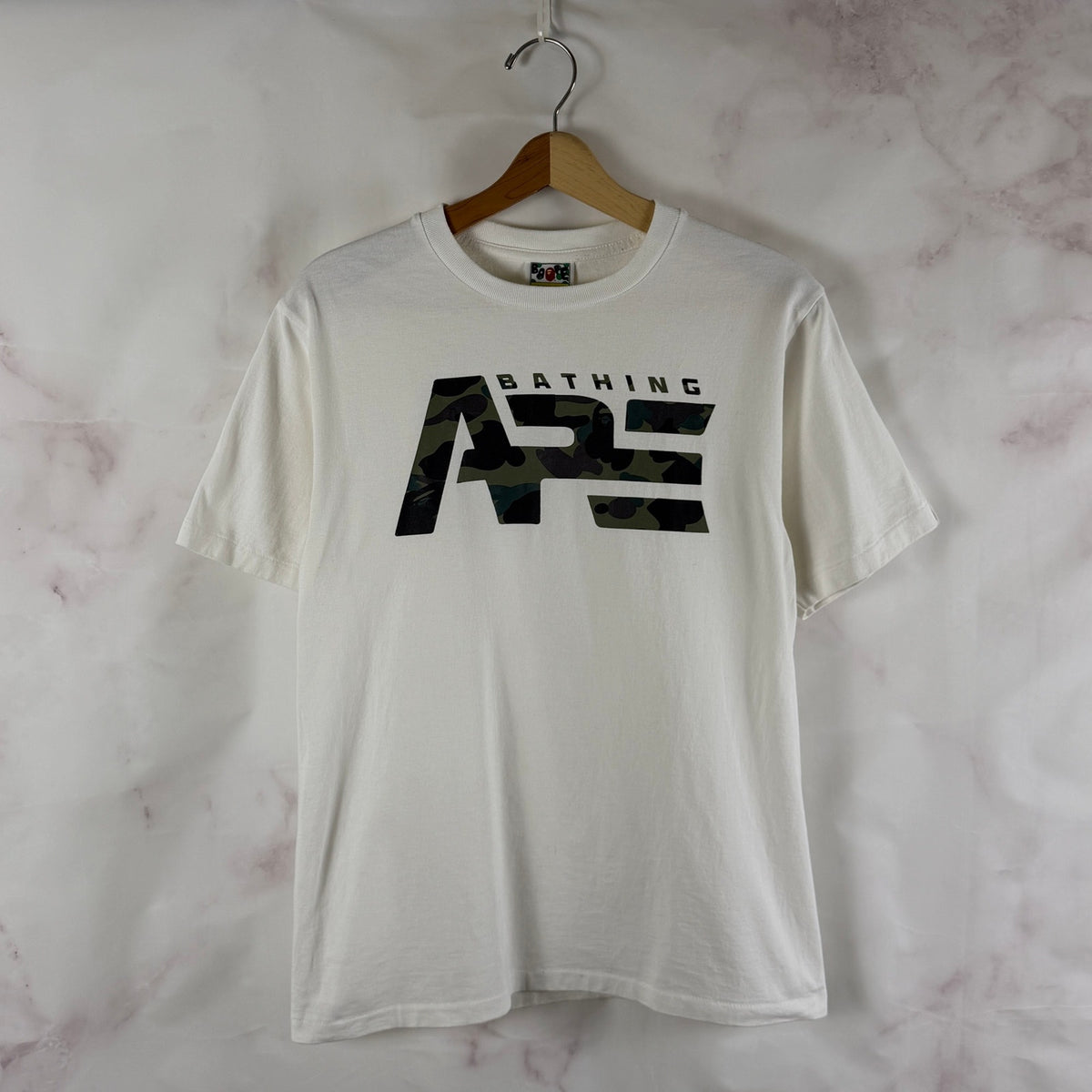 Bape White Tactical Logo Tee