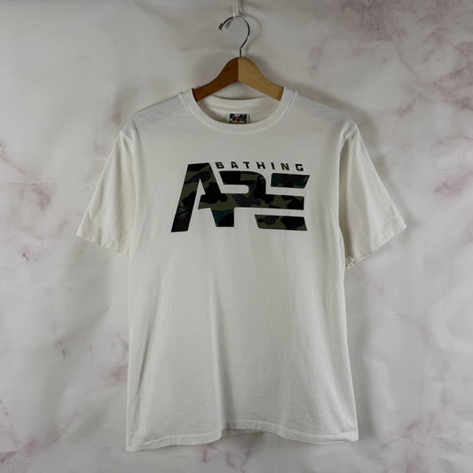 Bape White Tactical Logo Tee