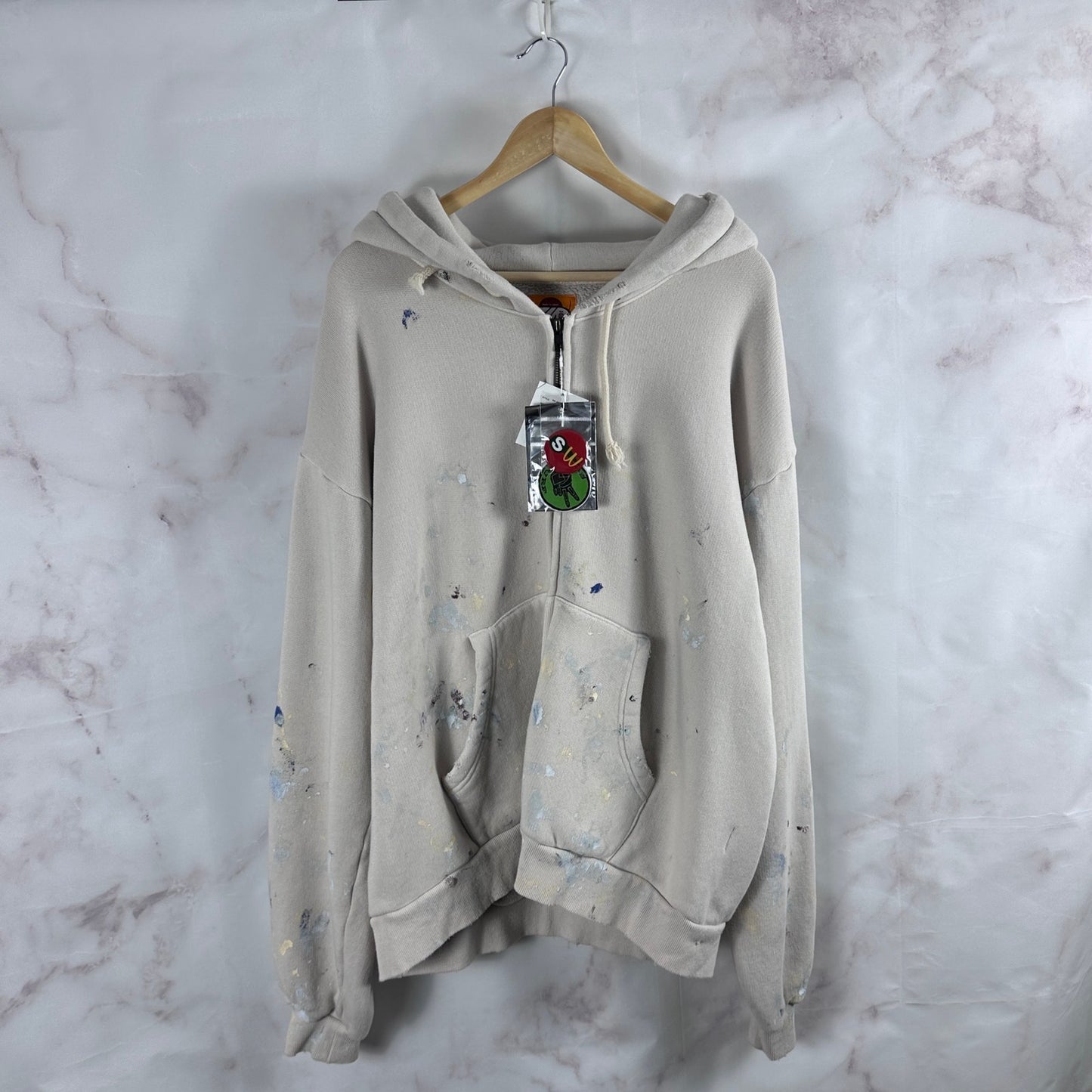 SWJP Oatmeal Zip-Up Hoodie