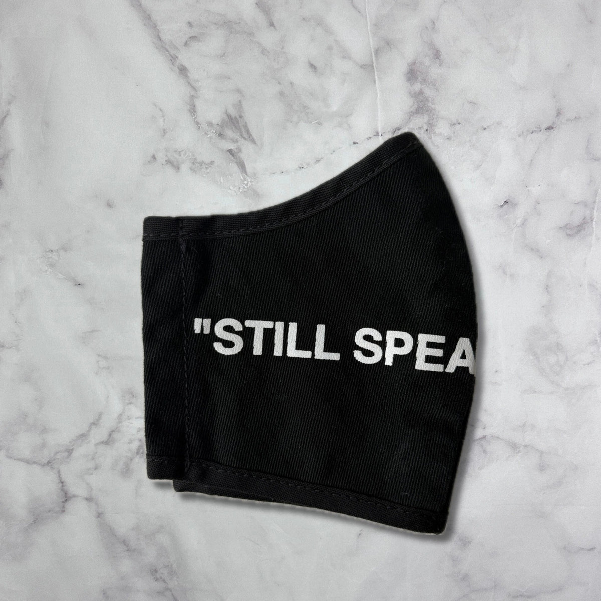 Virgil Abloh MOCA "Still Speaks Loudly" Black Facemask