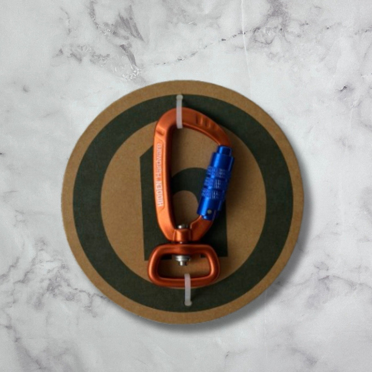 Hidden NY Orange Locking Carabiner