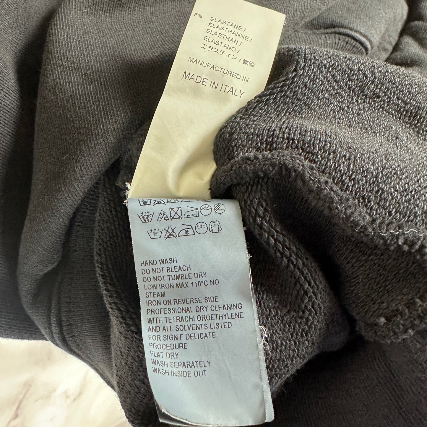 Yeezy Season 5 Calabasas Black Crest Crewneck Sweatshirt