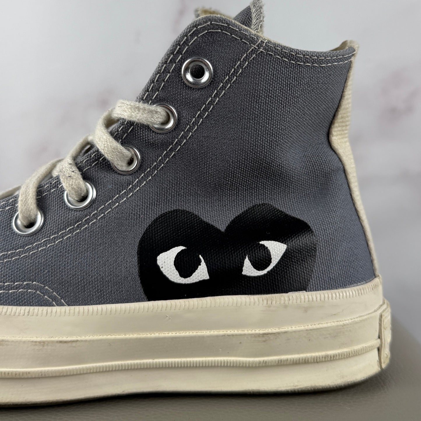 Converse x Comme des Garcons PLAY Chuck Taylor Grey All-Star 70 High