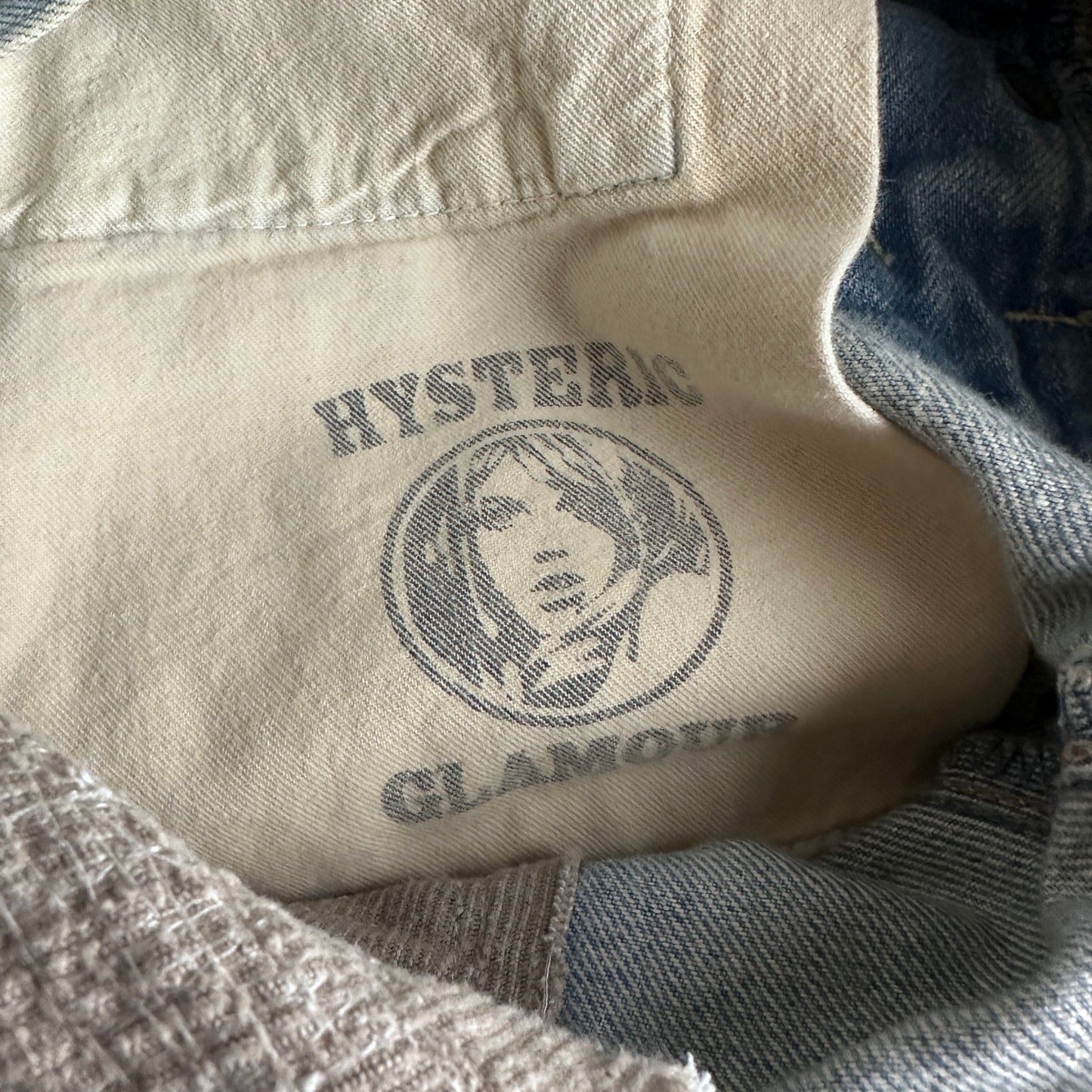 Hysteric Glamour Light Wash Selvedge Repaired Denim