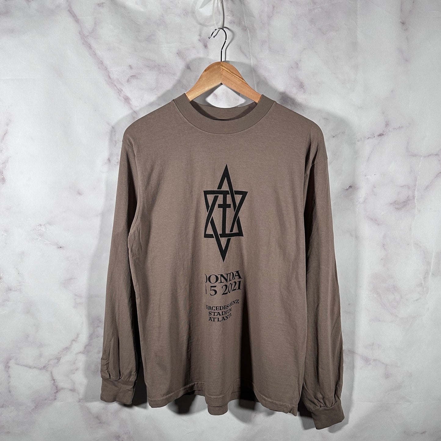 Kanye West SAMPLE Donda Listening Party 2 Tan Longsleeve