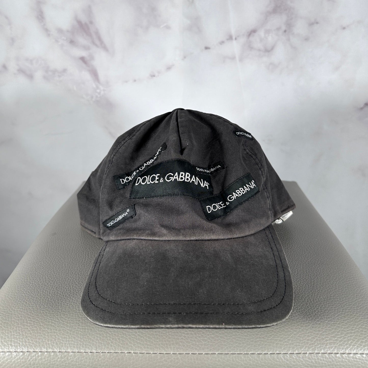 Dolce & Gabbana Grey Patch Logo Hat