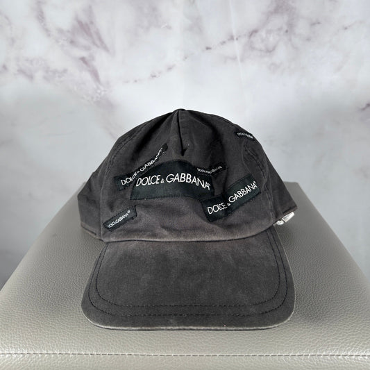 Dolce & Gabbana Grey Patch Logo Hat