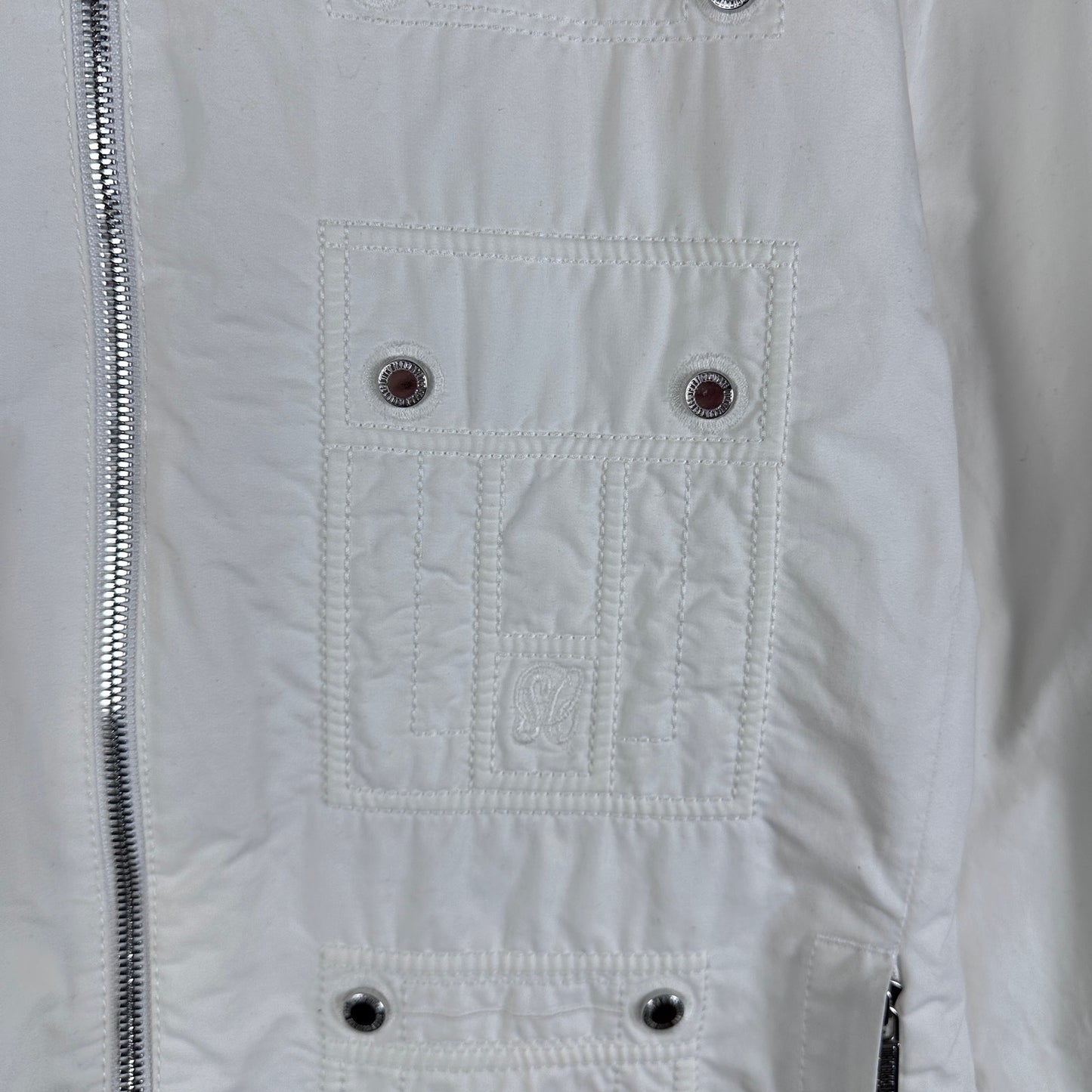 Dirk Bikkembergs S/S09 White Sports Couture Button Jacket