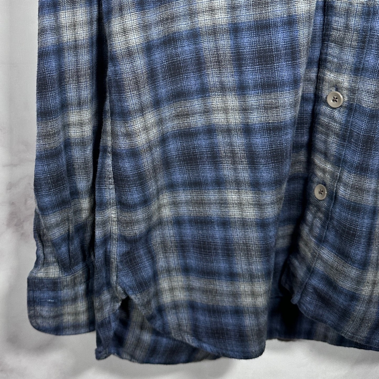 Tom Ford Blue Plaid Flannel