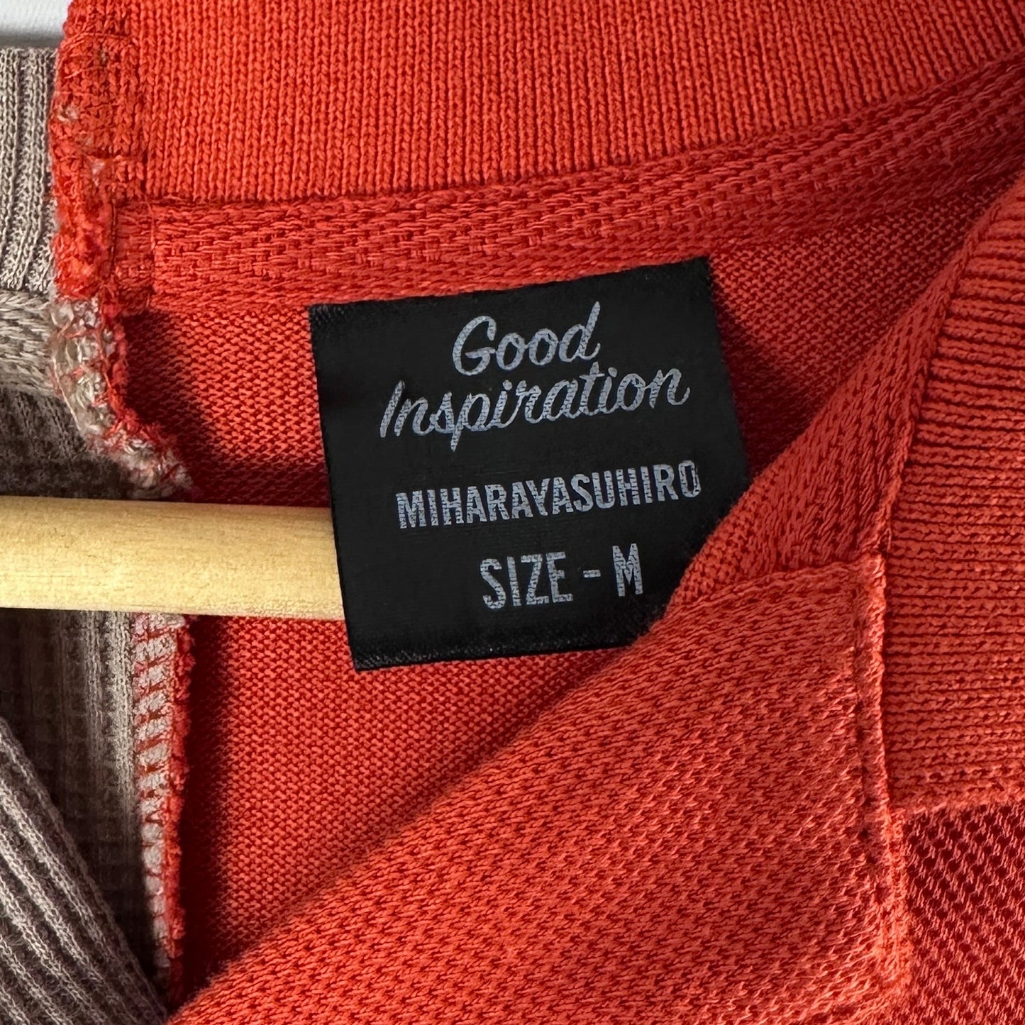 Miharayasuhiro x GU Good Inspiration Orange Split Polo
