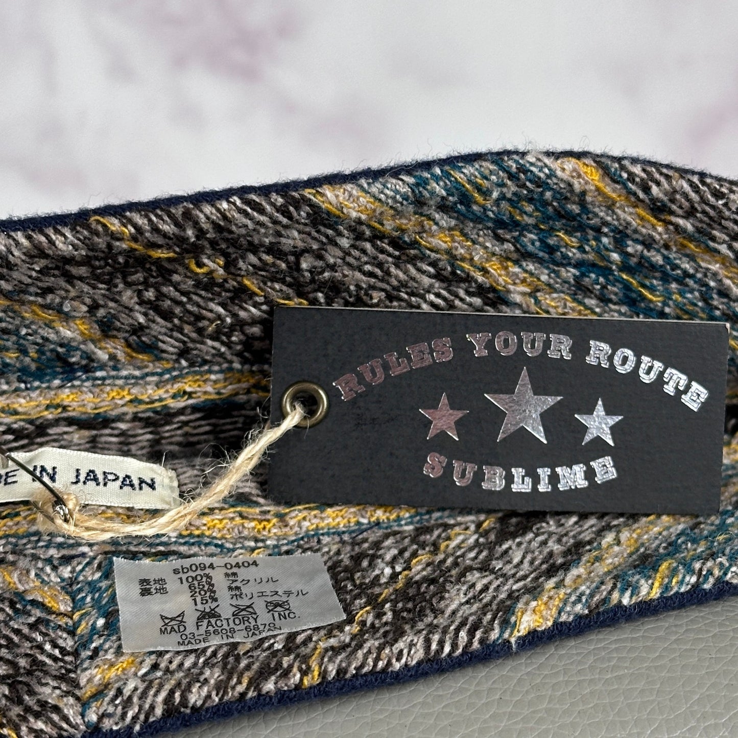 Sublime Japanese Knit Navy Bucket Hat