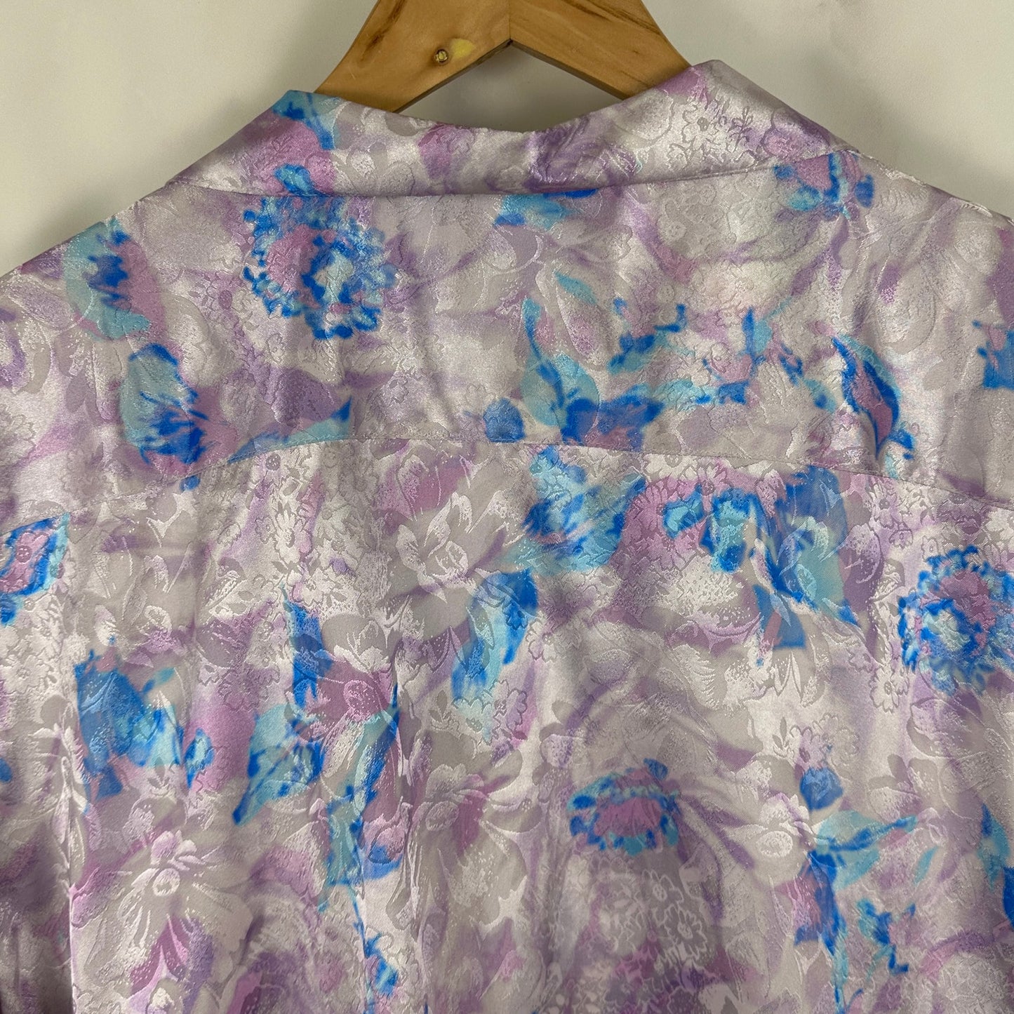 Martine Rose Oversized Lilac Floral Vacation Shirt